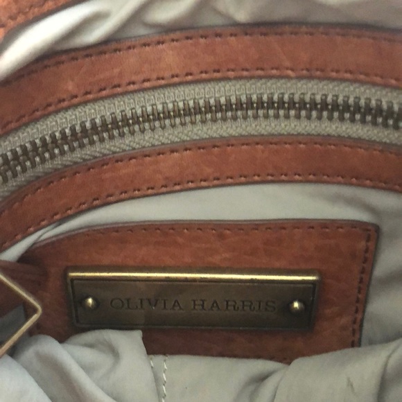 Olivia Harris soft lamb leather shoulder bag - Picture 5 of 5